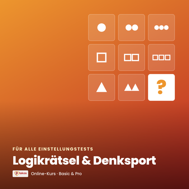 Logikrätsel & Denksport – Plakos Akademie Online-Kurs, für Deutschland, Österreich und die Schweiz